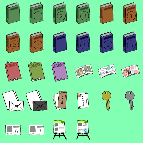 【TRPG】手書き風情報アイコン詰合せ