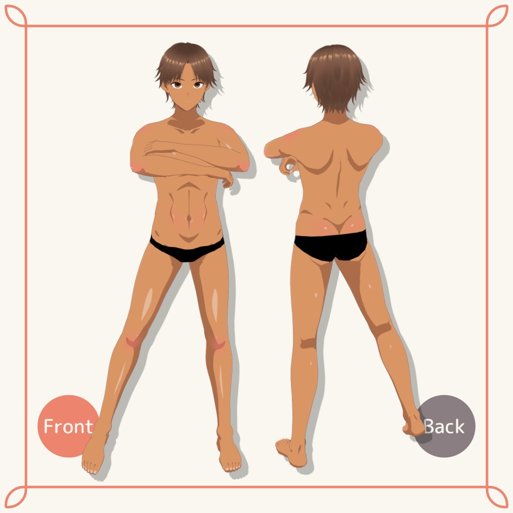 Vroid用テクスチャ アニメ風肌