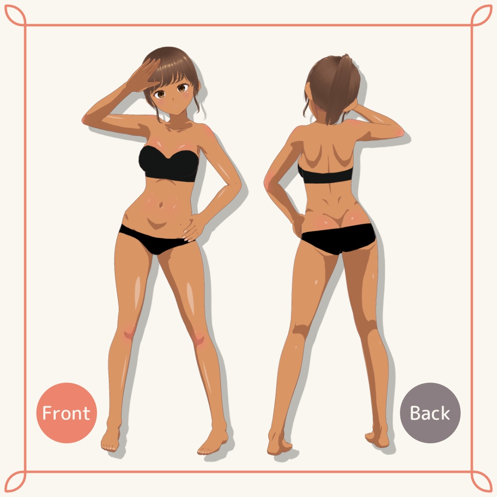 Vroid用テクスチャ アニメ風肌