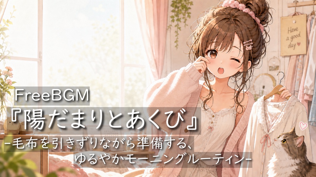 【無料あり】【Free BGM】『陽だまりとあくび』ループ加工済み