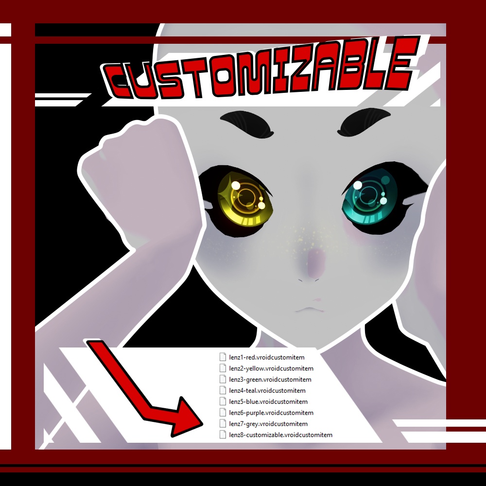 lenz! - vroid asset for vtubers - eye texture