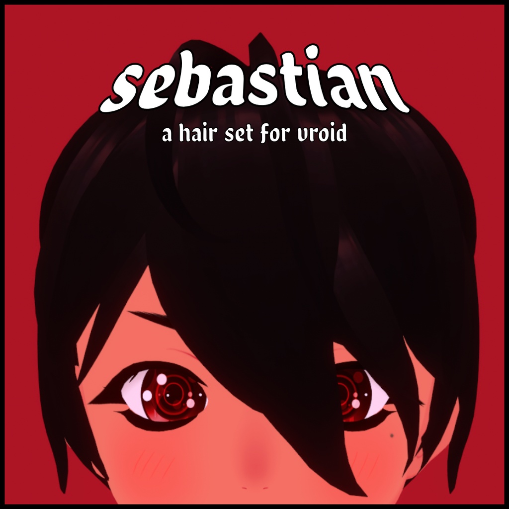 sebastian! - vroid asset for vtubers - hair