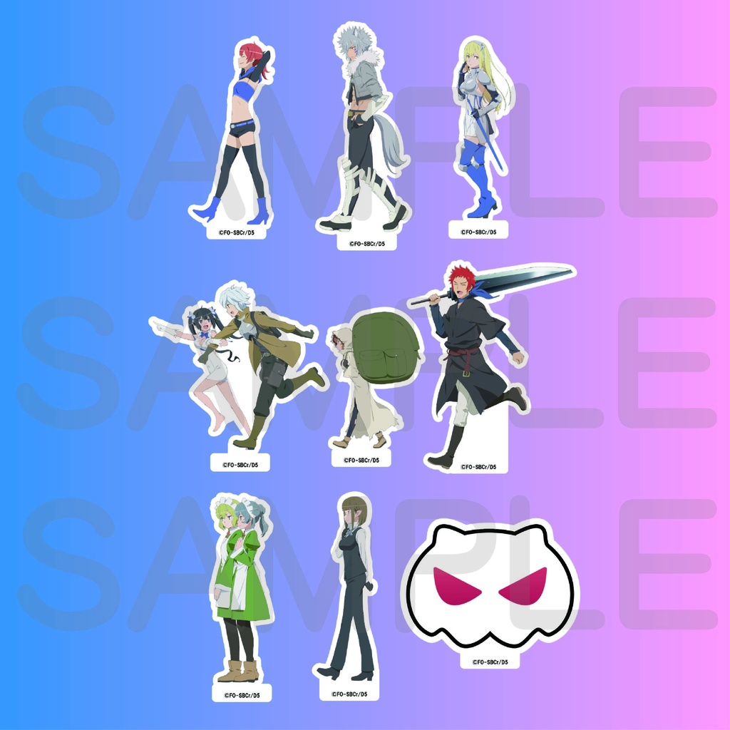 ダンジョンに出会いを求めるのは間違っているだろうか　ステッカーコレクション01（9絵柄入り）