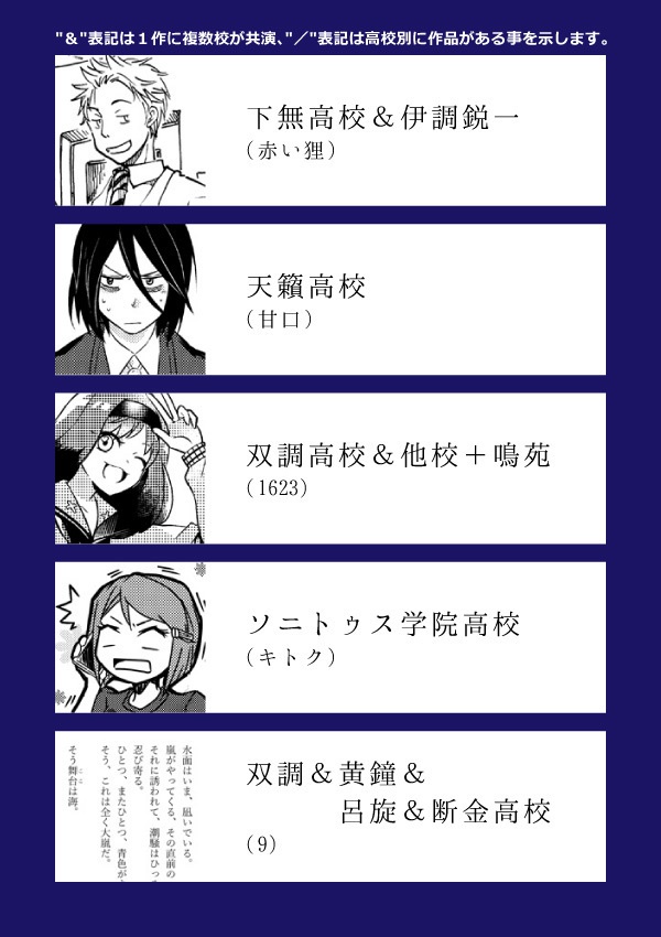 【SC(S)】他校アンソロジー「Counter Melody」