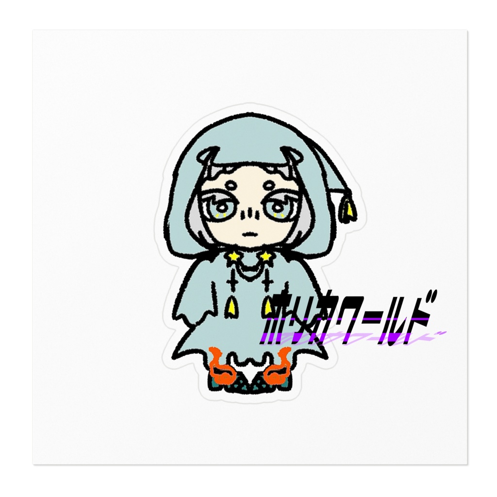 【着るハロウィン】ゴーストのステッカー