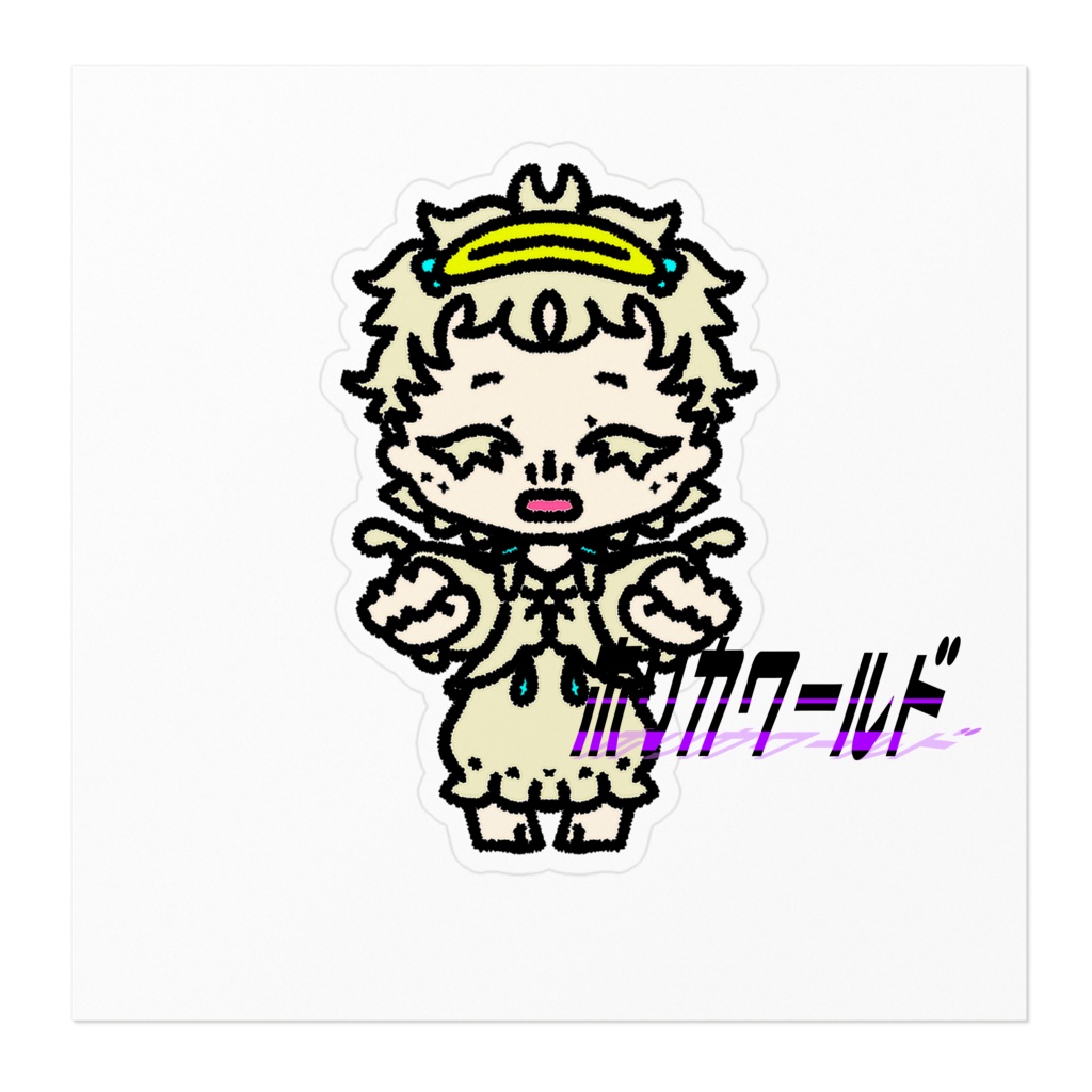 【着るハロウィン】エンジェルのステッカー