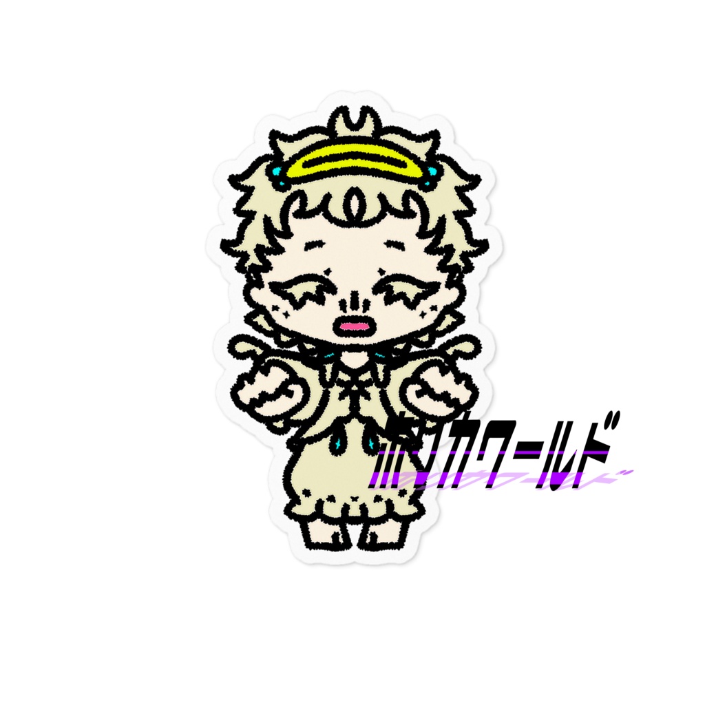 【着るハロウィン】エンジェルのステッカー