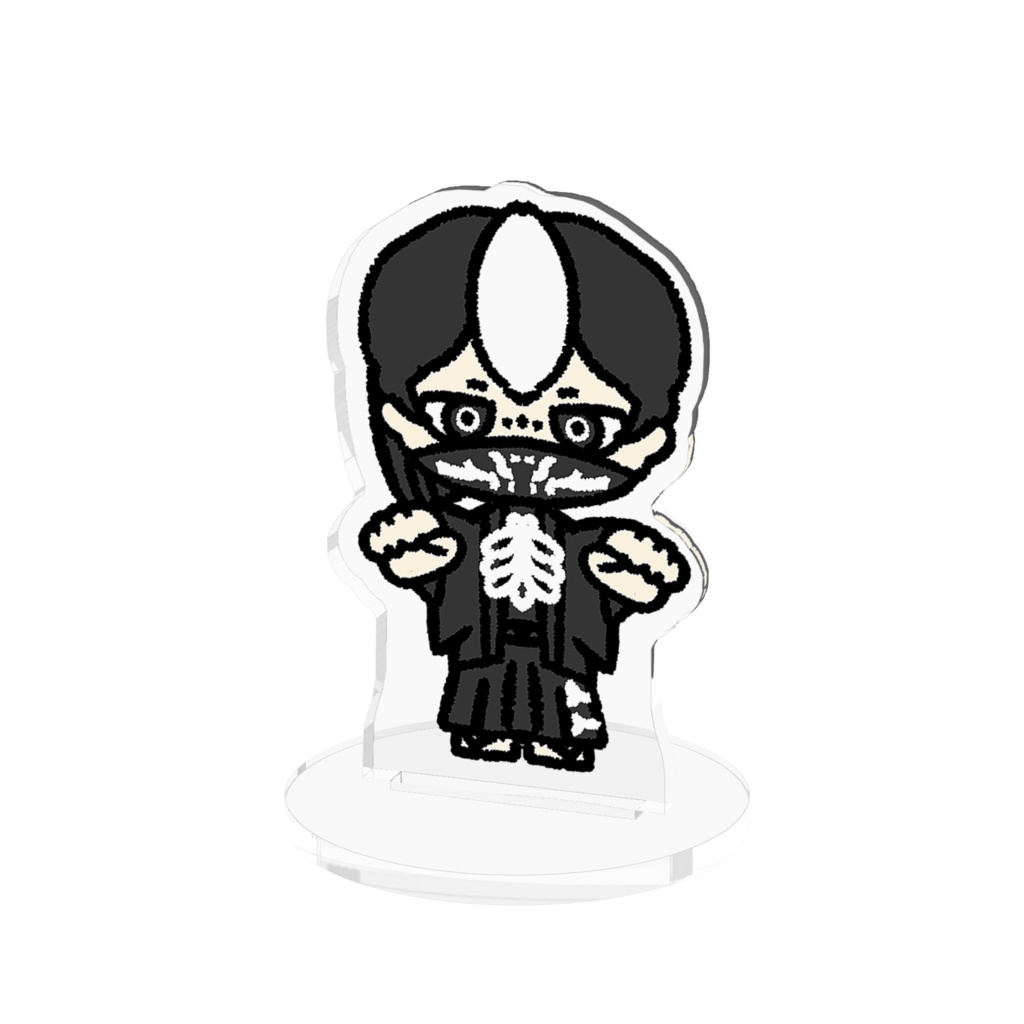 【着るハロウィン】ドクロのアクスタ