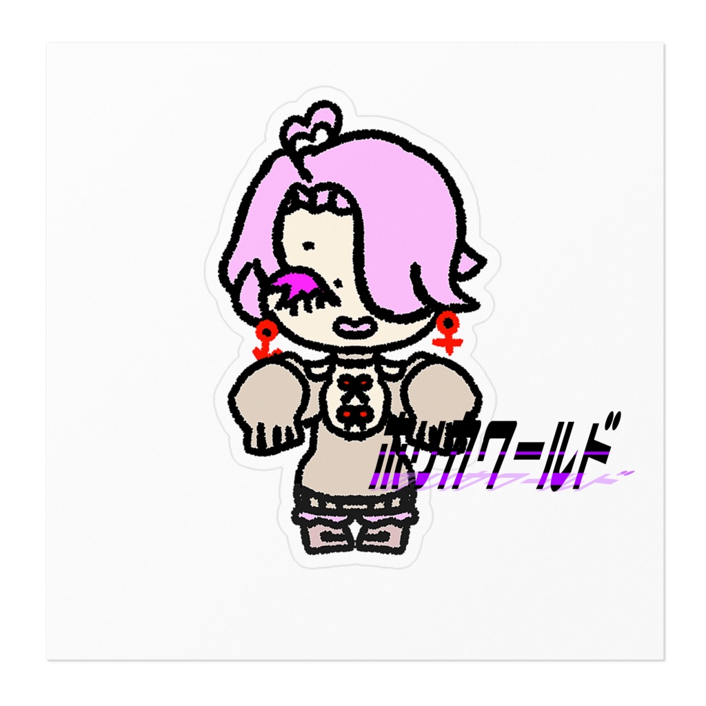 【着るハロウィン】夢魔のステッカー