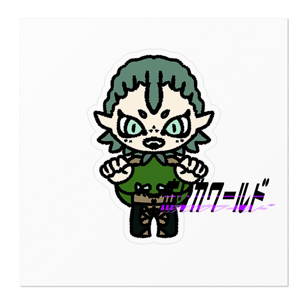 【着るハロウィン】ガーゴイルのステッカー