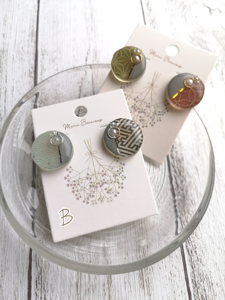 【B級品】和モダン ピアス