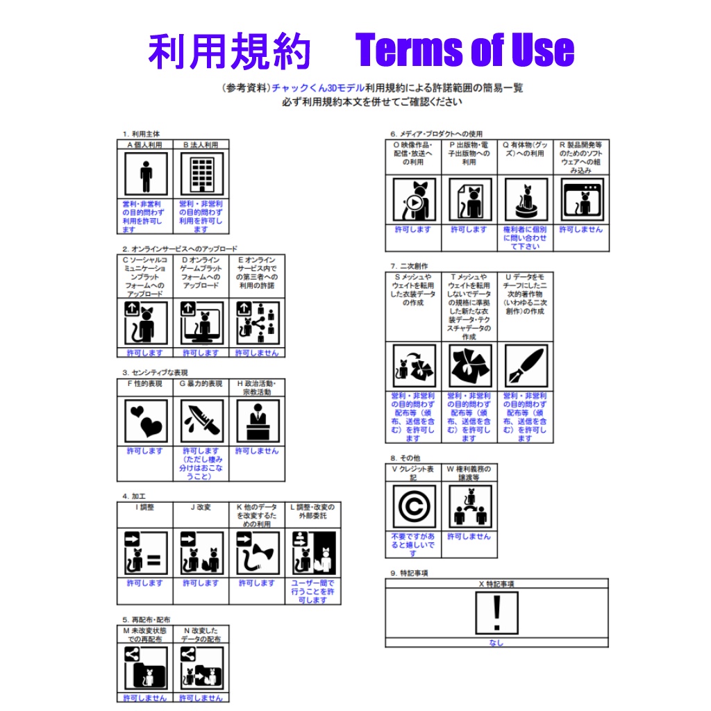 チャックくん/Chuck/ VRChat Avatar 3D Model