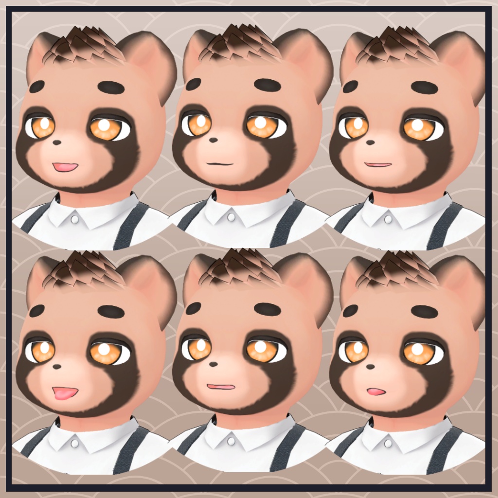 あわくん/AWA/ VRChat Avatar 3D Model