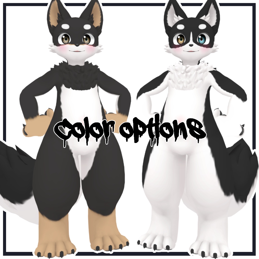 キャンバスくん(亜種同梱)/Canvas(& SSP)/ VRChat Avatar 3D Model