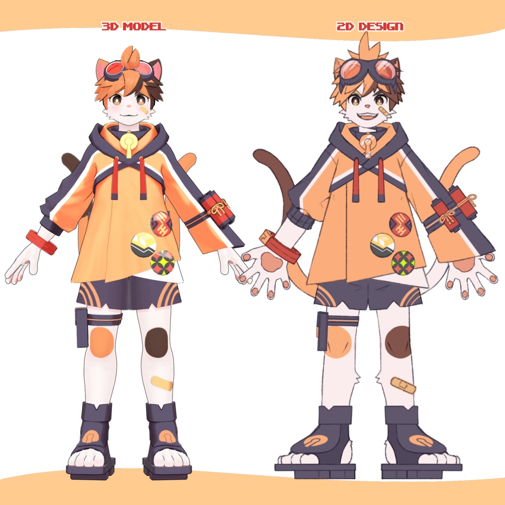 ミケマルくん/MIKEMARU/ VRChat Avatar 3D Model