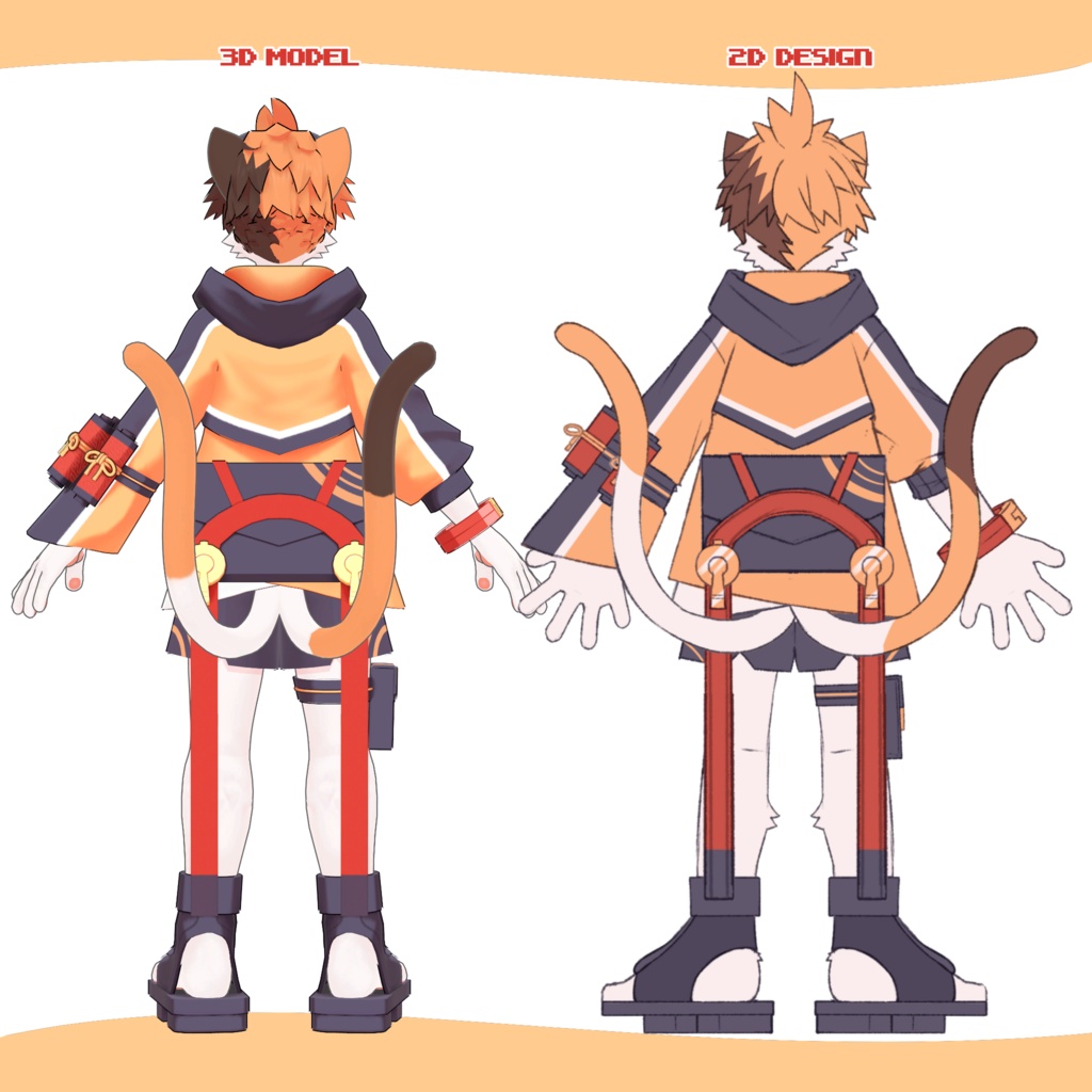 ミケマルくん/MIKEMARU/ VRChat Avatar 3D Model