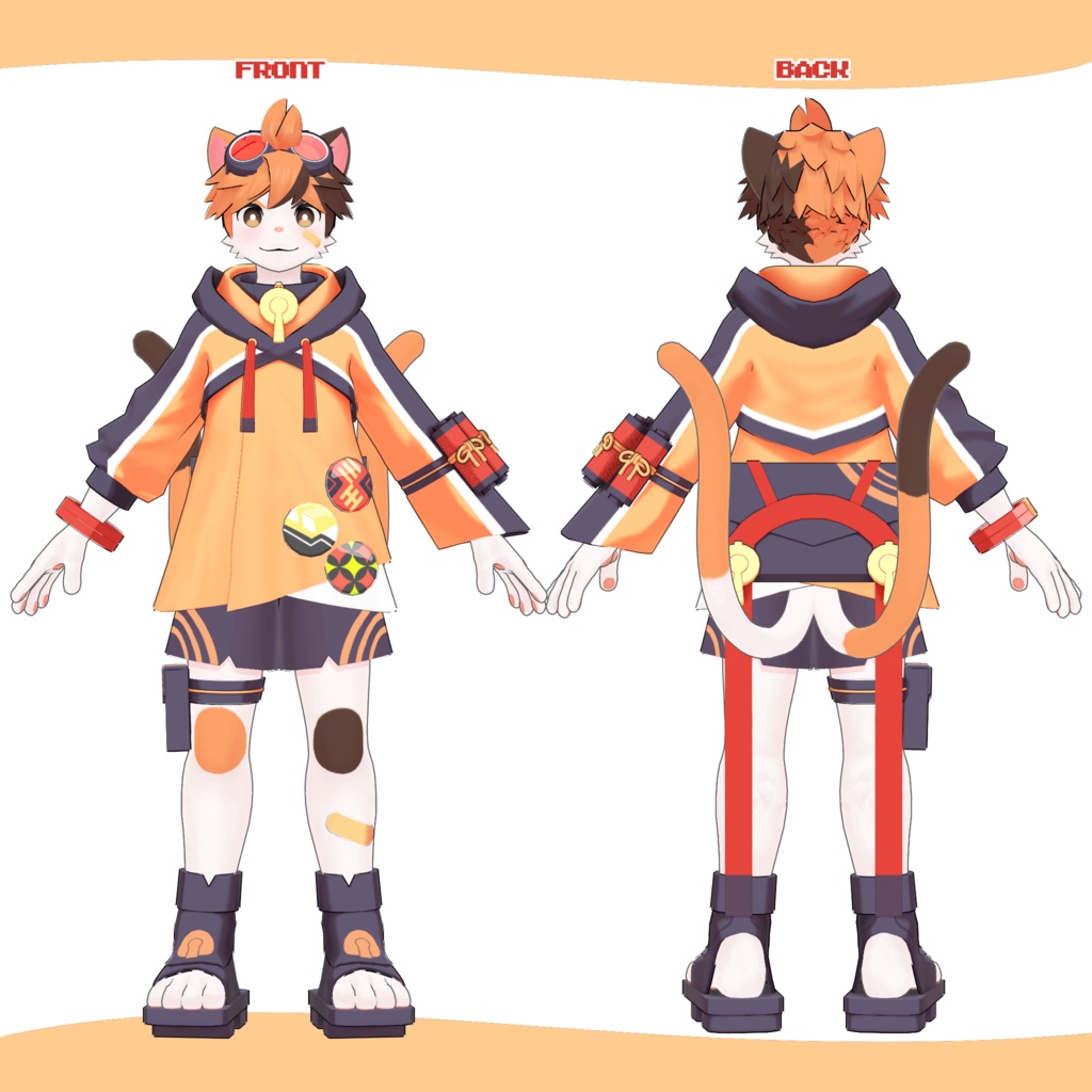 ミケマルくん/MIKEMARU/ VRChat Avatar 3D Model