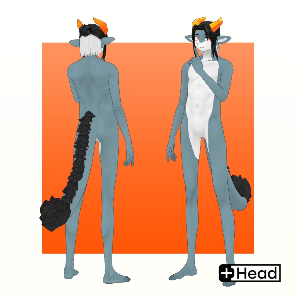 シャオレイくん服無しver/Naked Xiaolei/ VRChat Avatar 3D Model