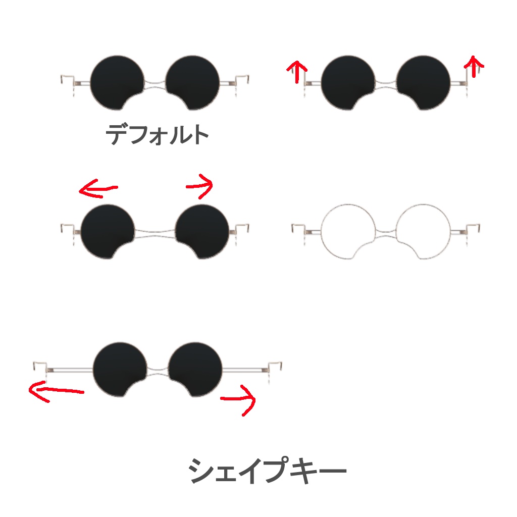 ケモノアバター用サングラス「マズルグラス」