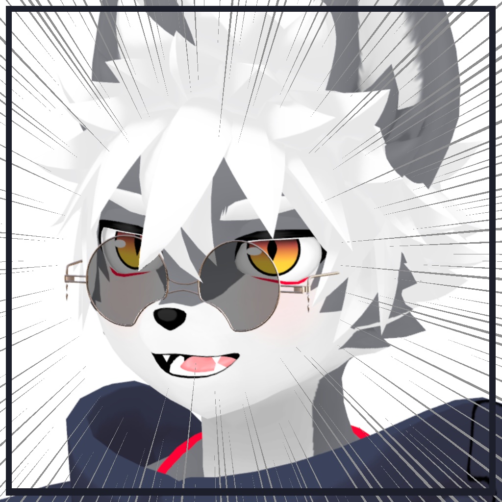 ケモノアバター用サングラス「マズルグラス」