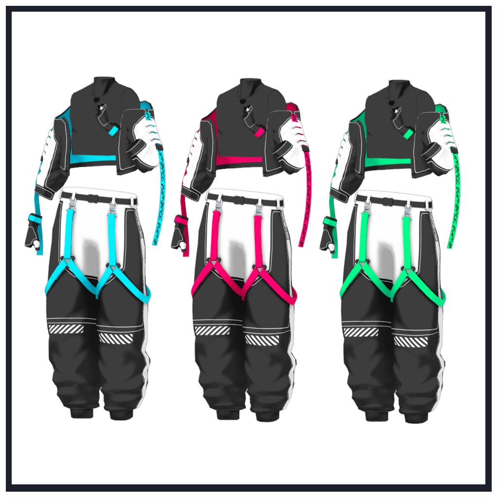 【+Head】対応衣装/ファーハートテックウェア2