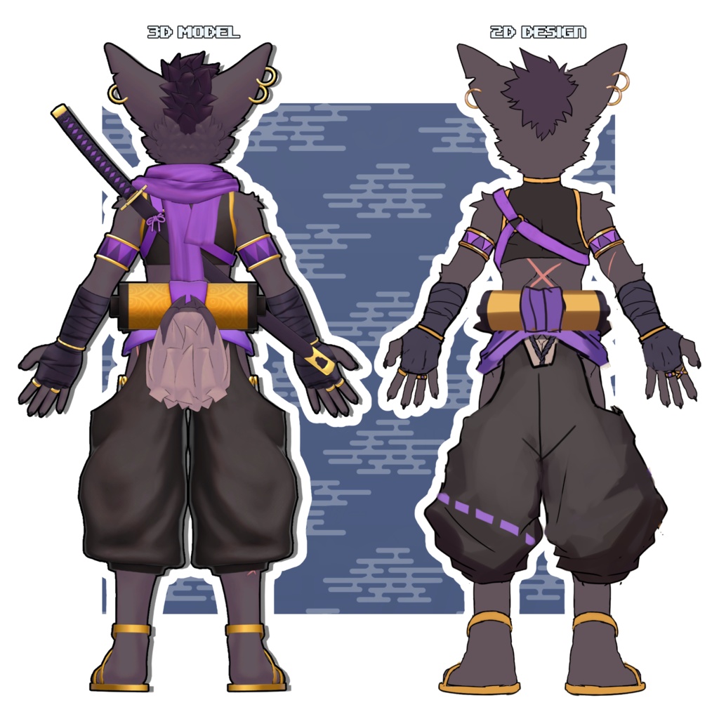 ツキカゲくん/TSUKIKAGE/ VRChat Avatar 3D Model