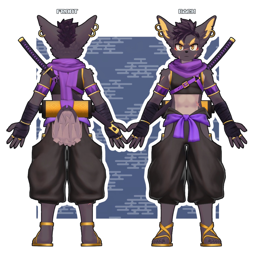 ツキカゲくん/TSUKIKAGE/ VRChat Avatar 3D Model