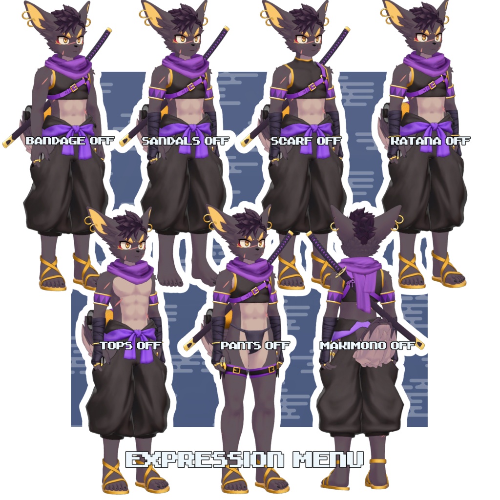 ツキカゲくん/TSUKIKAGE/ VRChat Avatar 3D Model