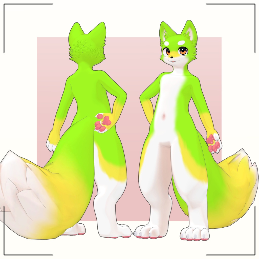 キャンバスくん/CANVAS/ VRChat Avatar 3D Model