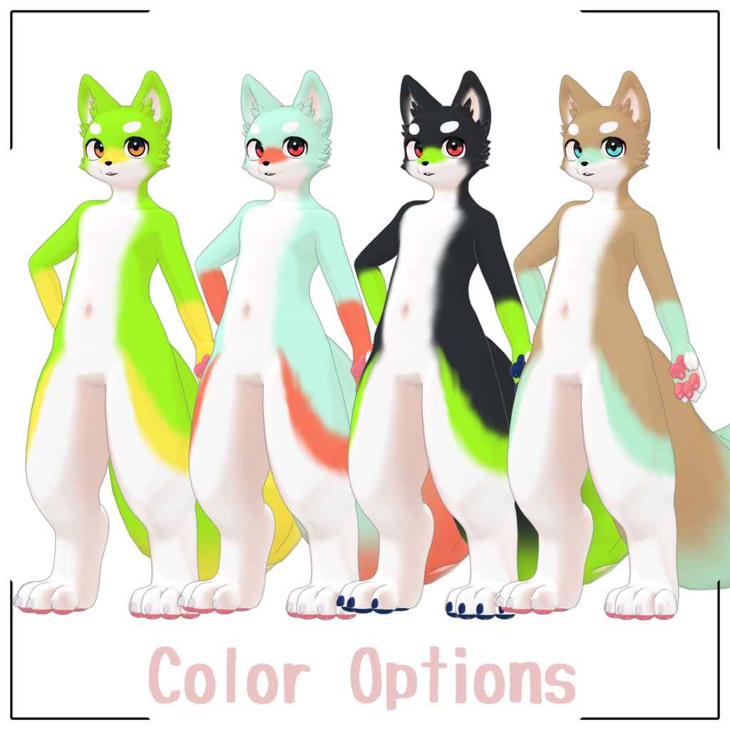 キャンバスくん/CANVAS/ VRChat Avatar 3D Model