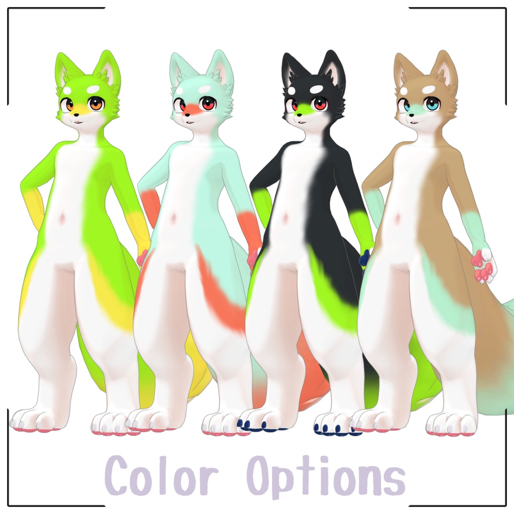 キャンバスくん/CANVAS/ VRChat Avatar 3D Model