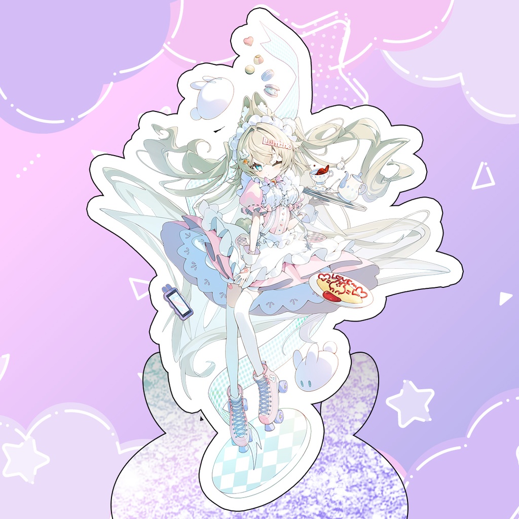 星兎るみの(メイド衣装)ビッグアクリルスタンド