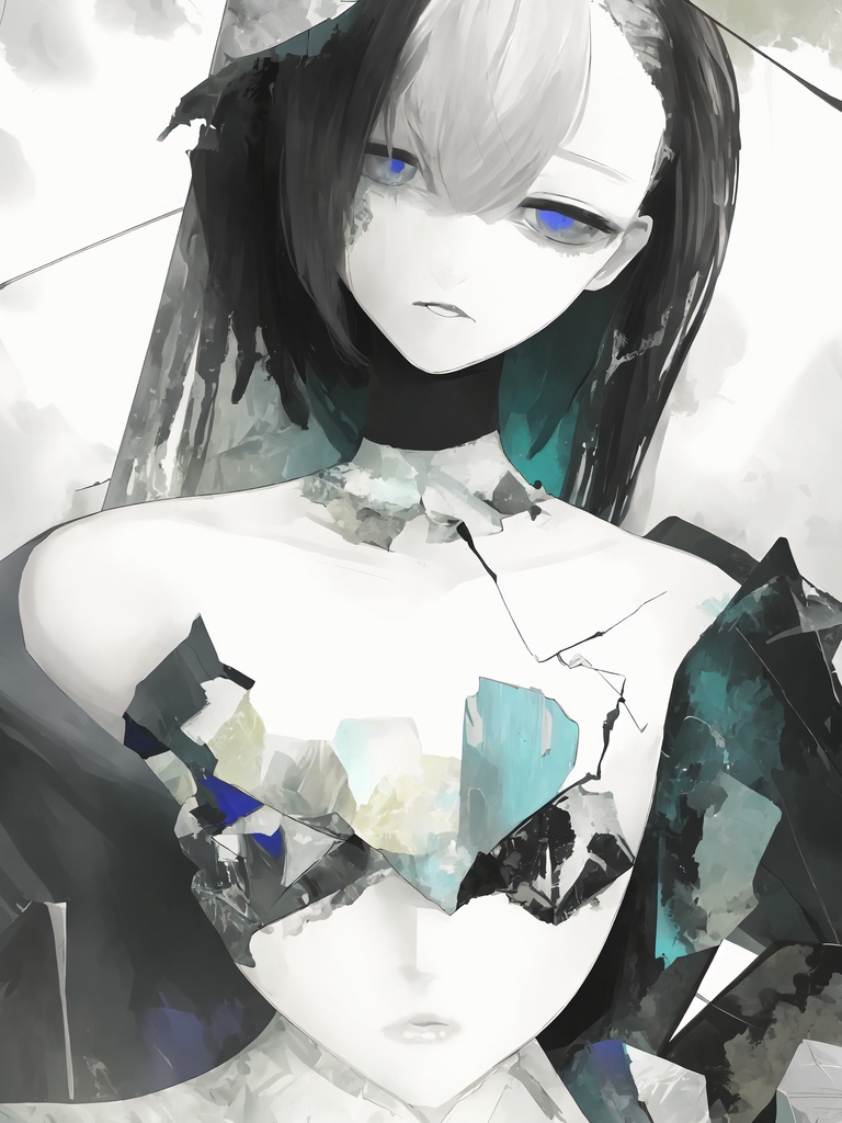 AI Fragment Pack Vol.1 コラージュ・デザイン向け素材101点