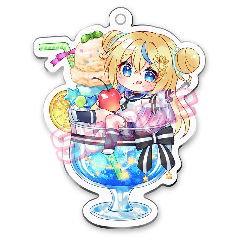 【創作】宇宙ソーダ☆アクキー