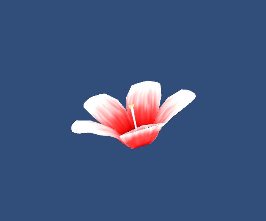 VRChat用3Dアクセサリー「ハイビスカス」