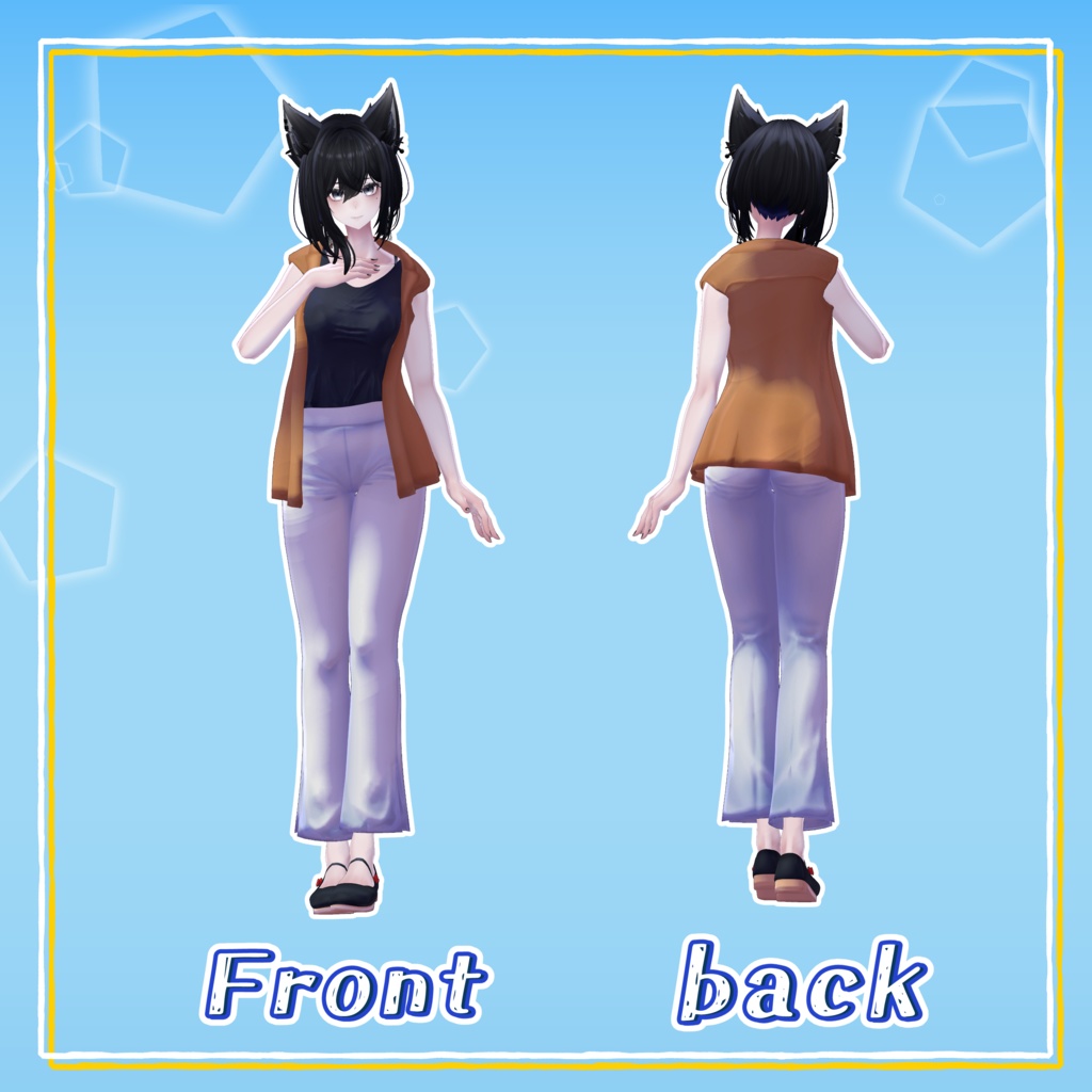 【 Lasyusha、桔梗、セツ・レナータ対応】3D衣装モデル『サマーデートスタイル』