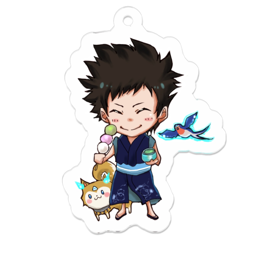 爽やか系お茶男子/緑茶アクキー