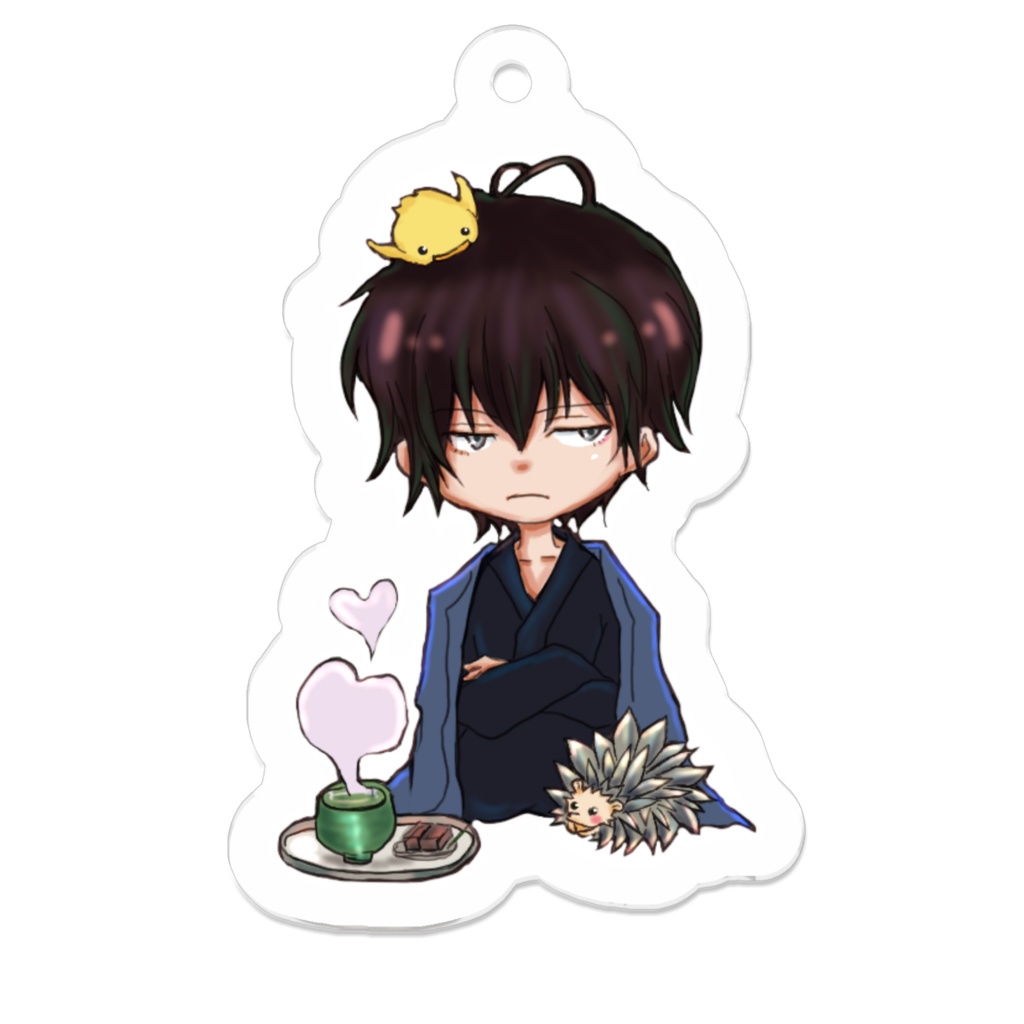 一人好き系お茶男子/緑茶アクキー