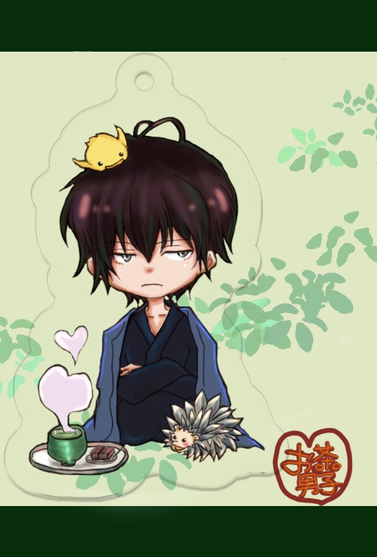 一人好き系お茶男子／緑茶アクキー
