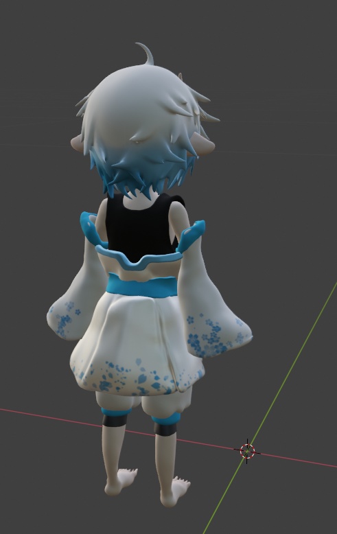 鬼少年 (スタジオ、骨組み、表情)