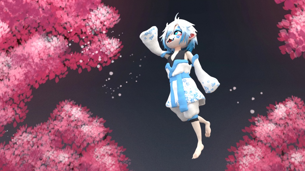 鬼少年 (スタジオ、骨組み、表情)