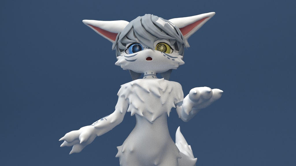 キツネ少年(モデリング)