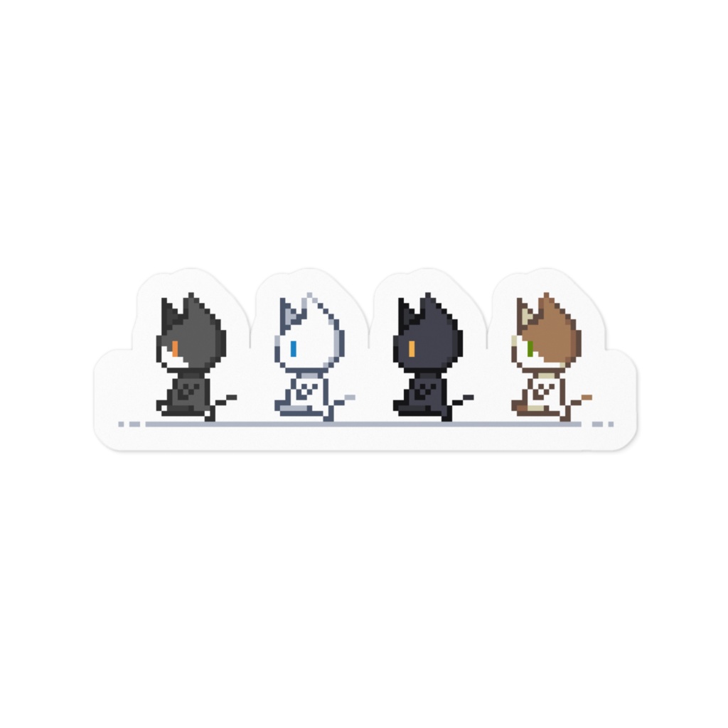 ねこさんぽステッカー