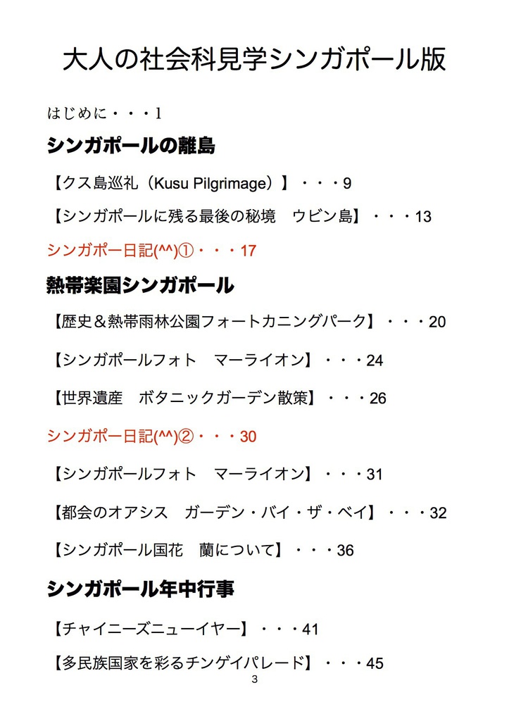 大人の社会科見学シンガポール版