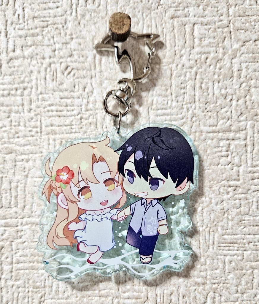 イラストカード＋夏のキリアス　アクリルキーホルダー