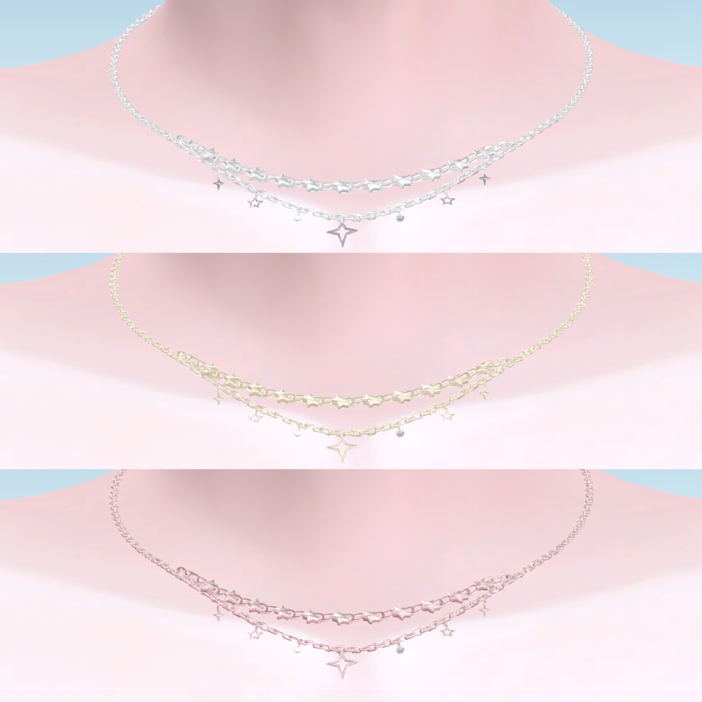 【VRCHAT想定 I PB対応】Crux necklace