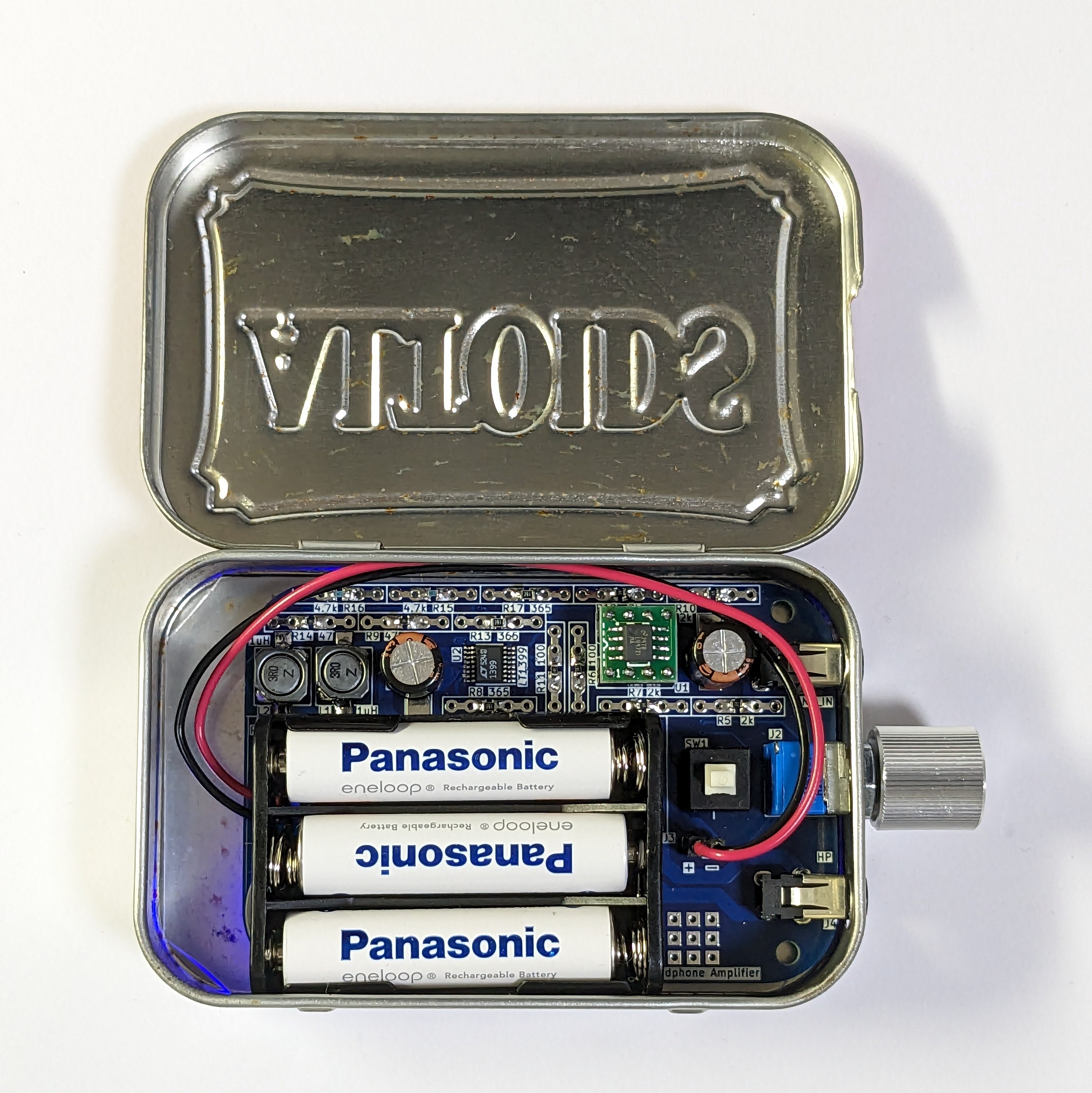 ALTOIDS缶 完成品 低歪ヘッドホンアンプ LT1399 + LME49721 sincfuncaudio BOOTH