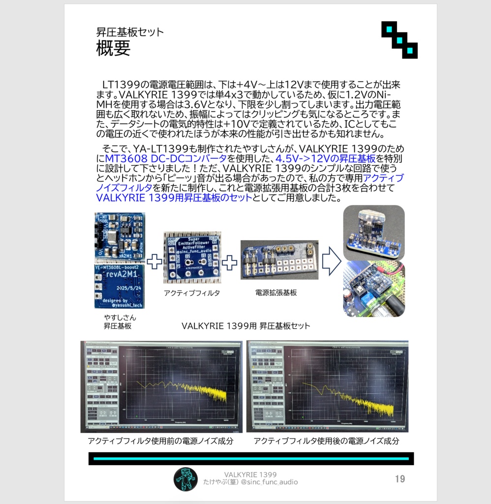 【昇圧版完成品】VALKYRIE 1399 - 低歪ヘッドホンアンプ Low‑Distortion Headphone Amplifier with boost converter board (Fully Assembled)