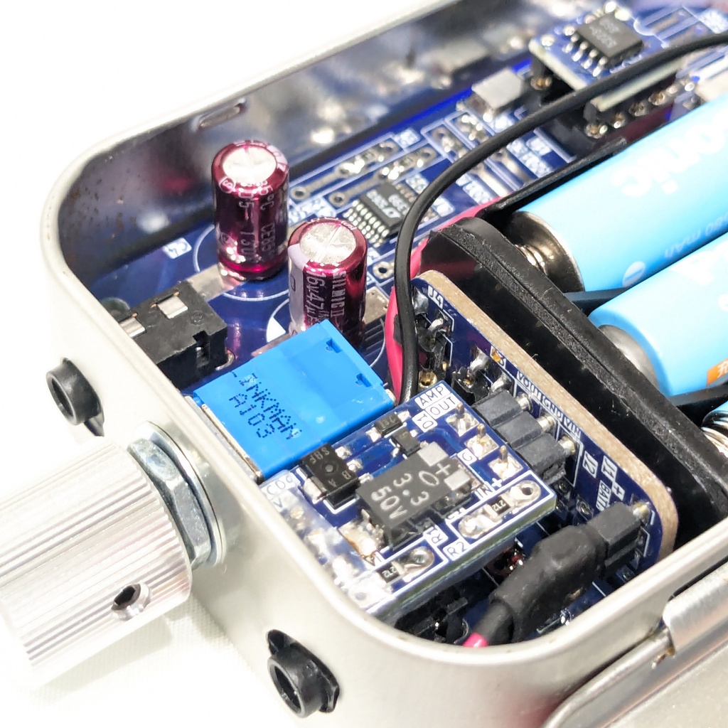 【昇圧版完成品】VALKYRIE 1399 - 低歪ヘッドホンアンプ Low‑Distortion Headphone Amplifier with boost converter board (Fully Assembled)