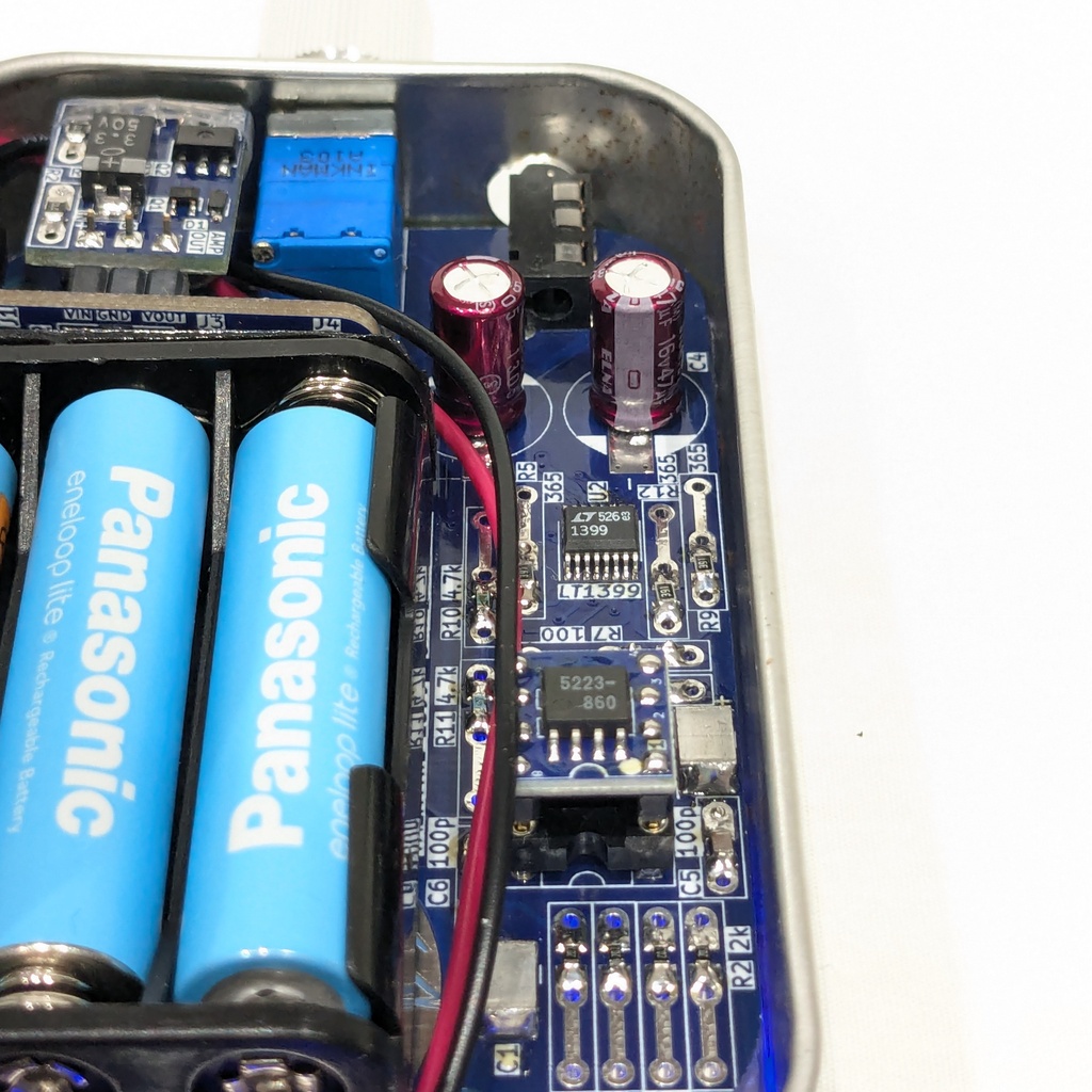 【昇圧版完成品】VALKYRIE 1399 - 低歪ヘッドホンアンプ Low‑Distortion Headphone Amplifier with boost converter board (Fully Assembled)